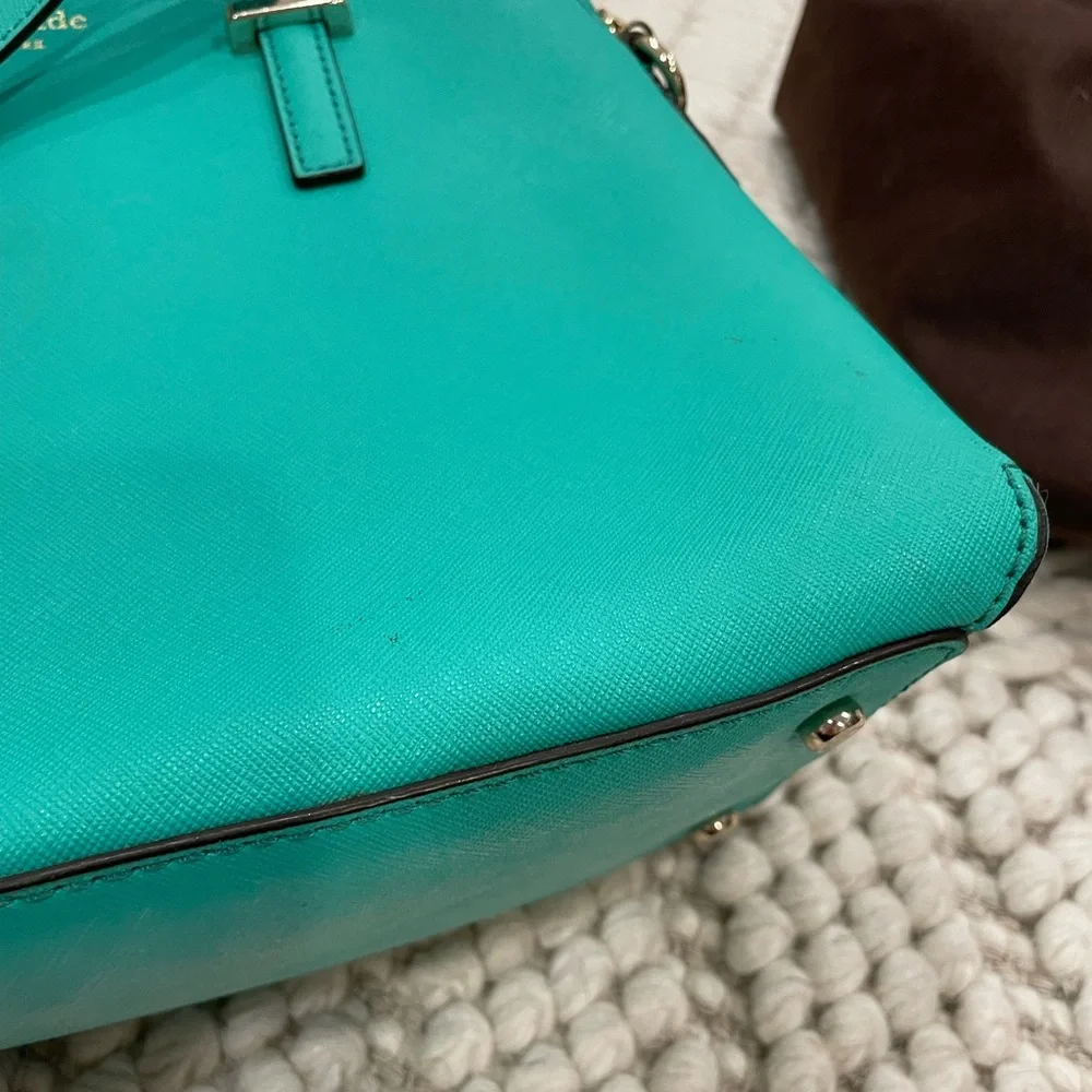 Kate Spade Teal Pocketbook - Picture 3 of 9